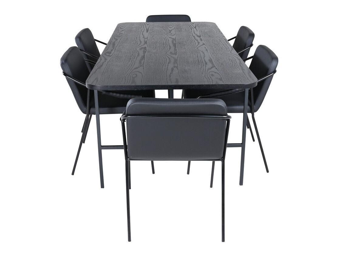 Valgomojo komplektas Dallas 2797 (Juoda)