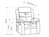 Fotelis reglaineris Houston 1781 (Beige)