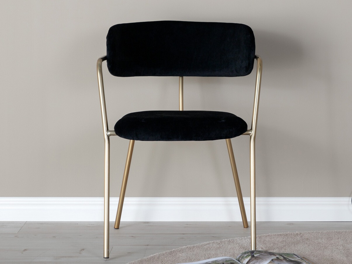 Kėdė Dallas 108 (Juoda + Žalvaris)