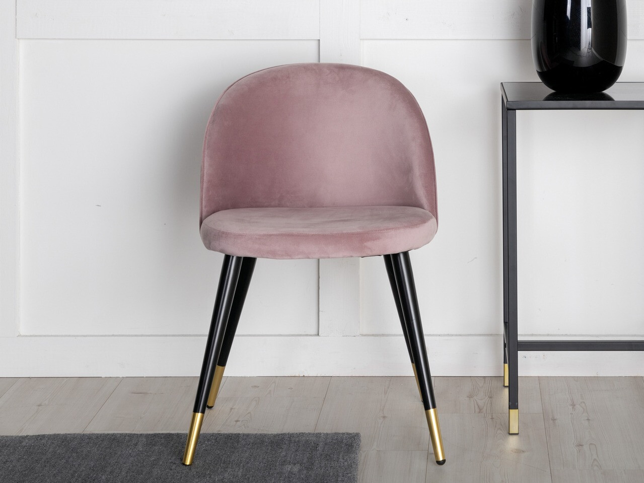 Kėdė Dallas 137 (Dusty rožinė + Juoda)