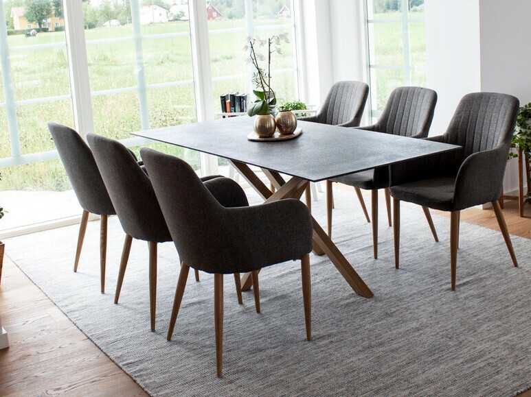 Kėdė Dallas 158 (Tamsi pilka + Ruda)