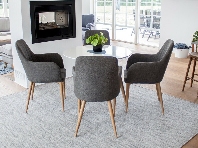 Kėdė Dallas 158 (Tamsi pilka + Ruda)