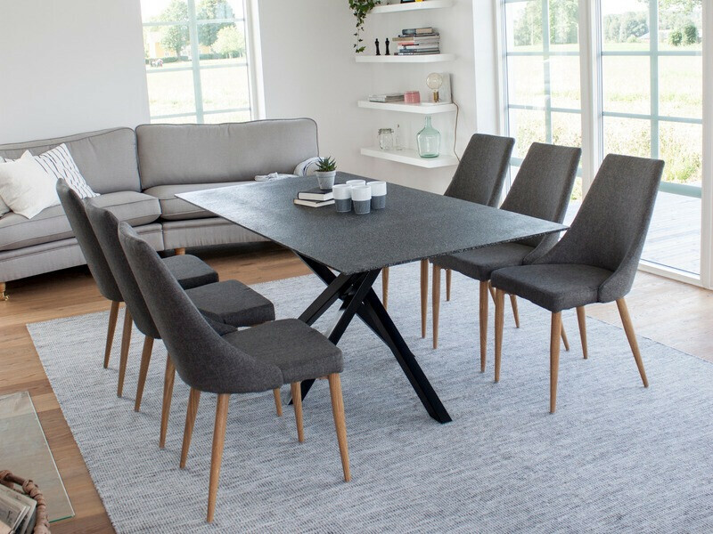 Kėdė Dallas 159 (Tamsi pilka + Ruda)