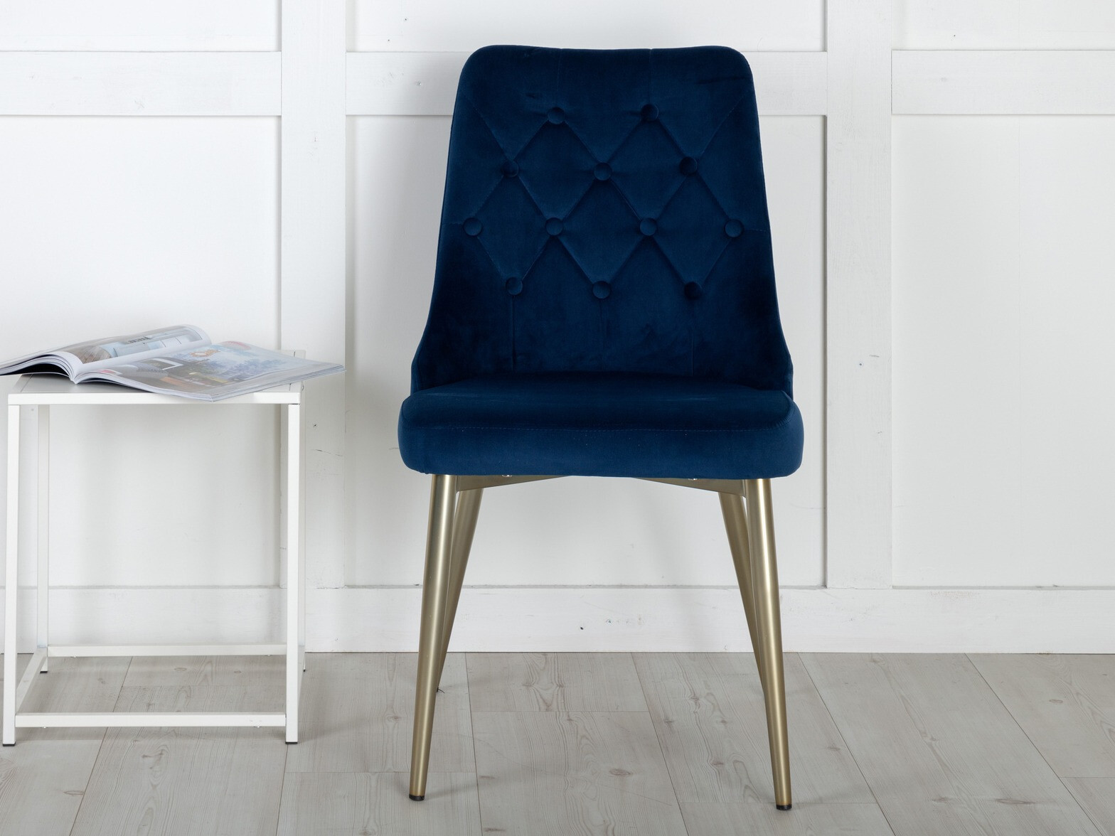 Kėdė Dallas 203 (Mėlyna + auksinė)