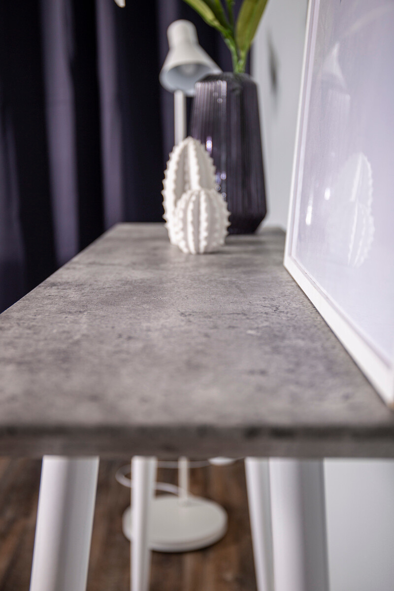 Konsolė Dallas 226 (Betonas + Balta)