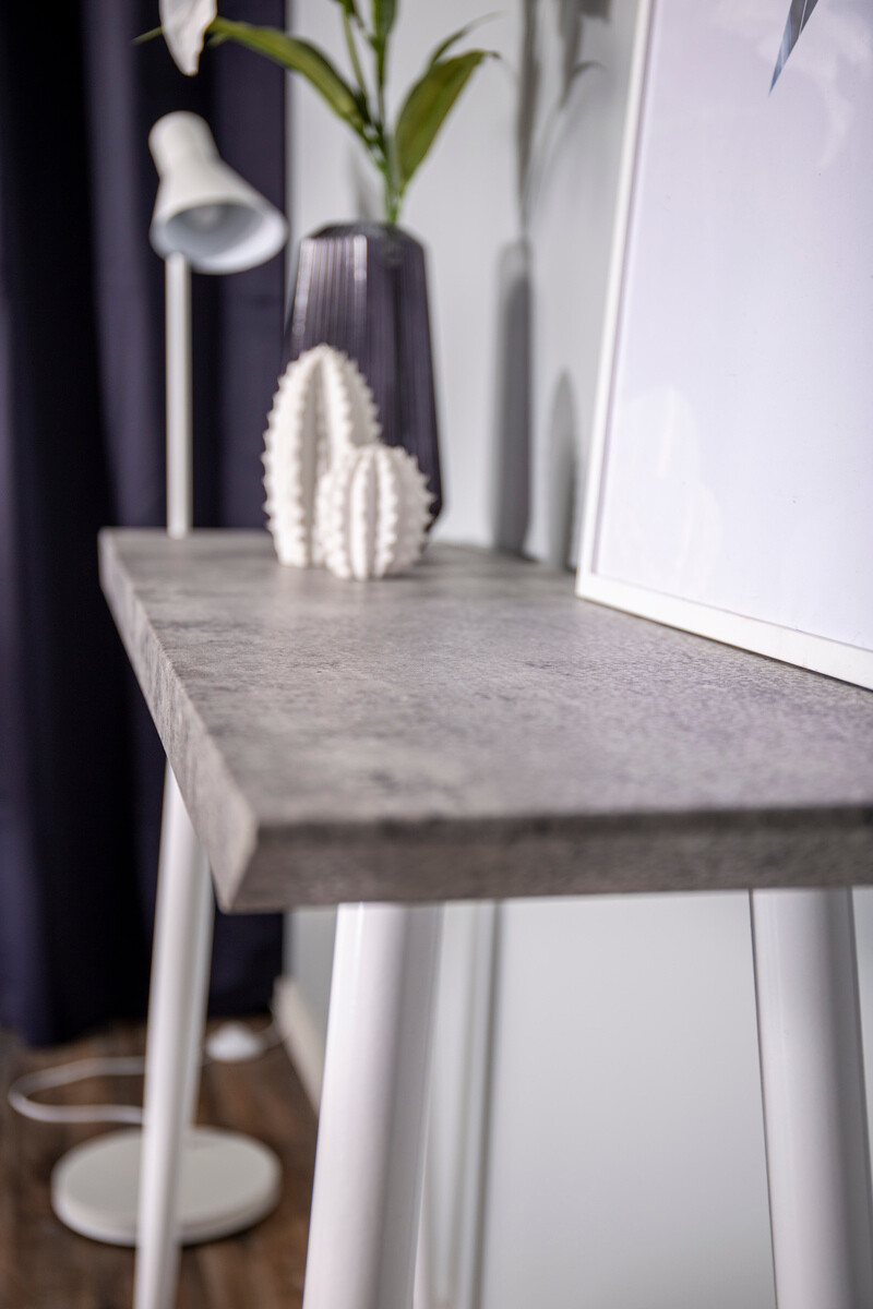 Konsolė Dallas 226 (Betonas + Balta)