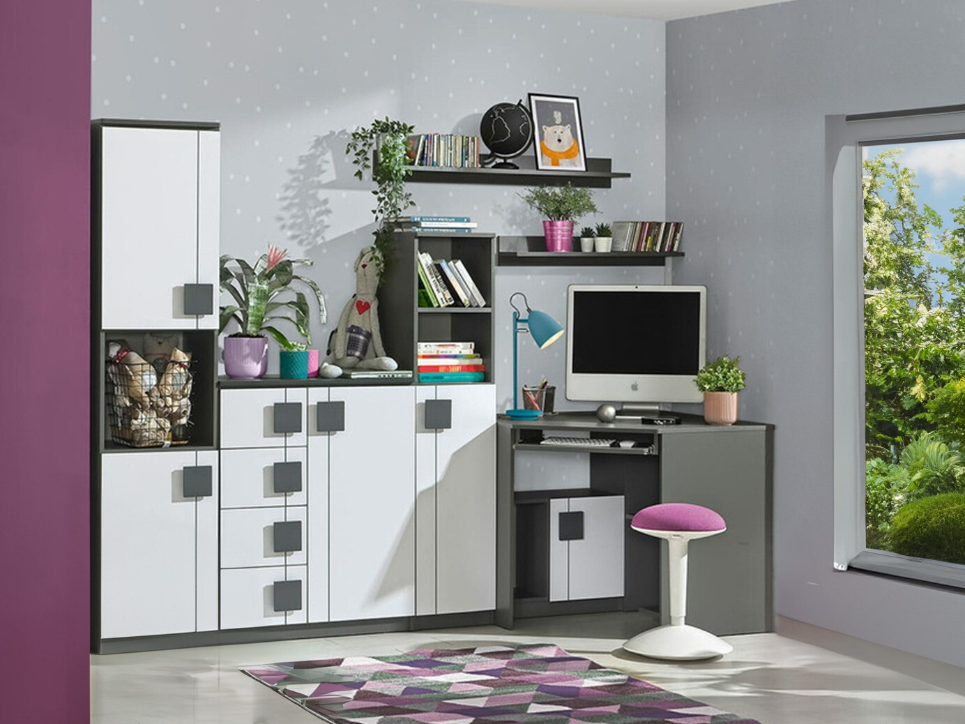 Vaikų kambario komplektas Elmenou 120