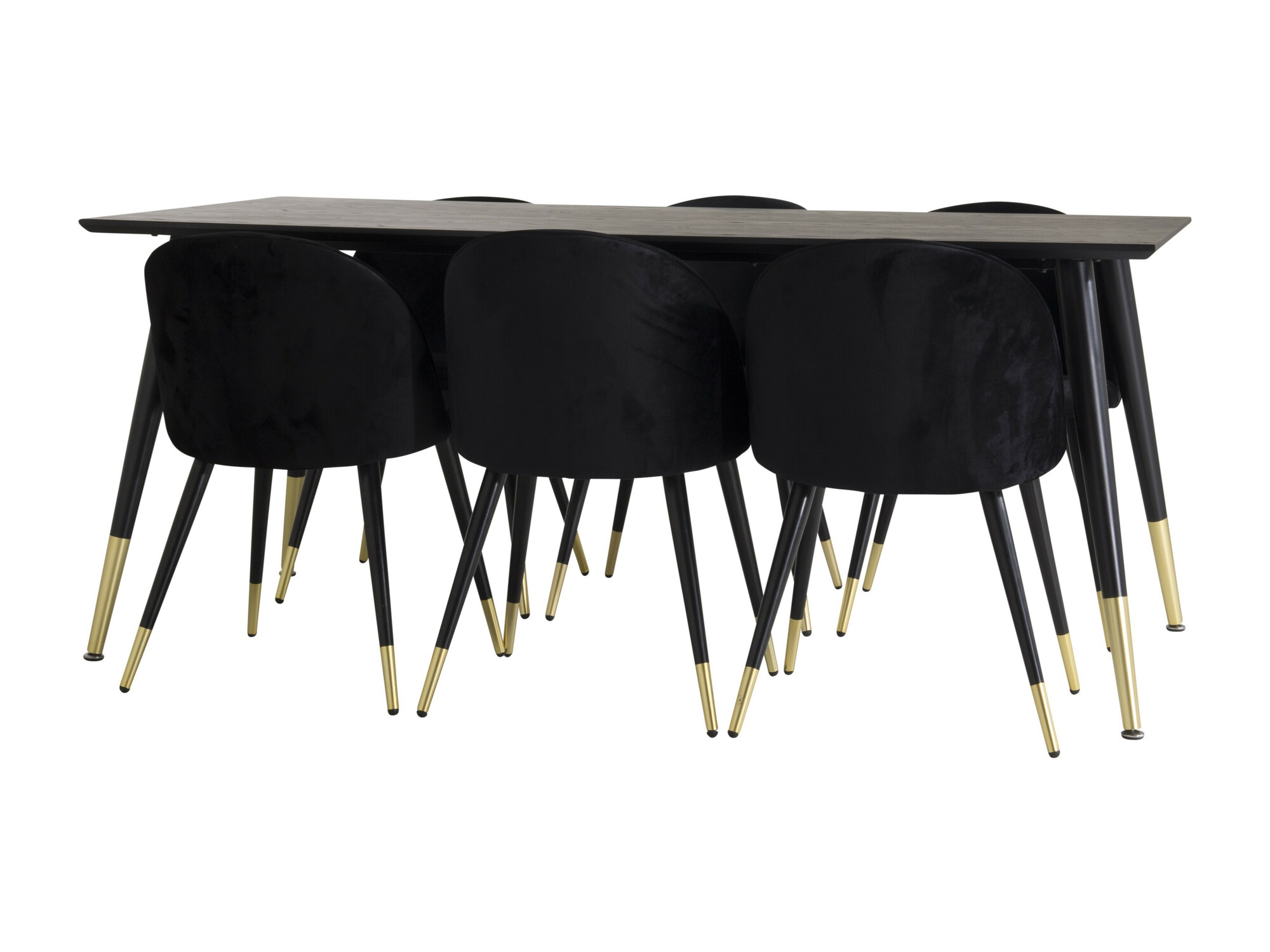 Valgomojo komplektas Dallas 346 (Juoda)