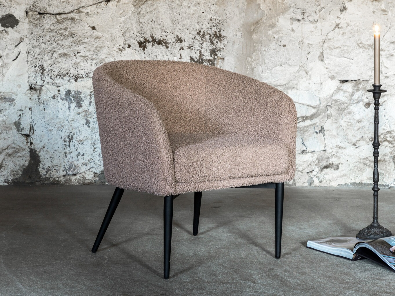 Fotelis Dallas 1706 (Ruda + Juoda)