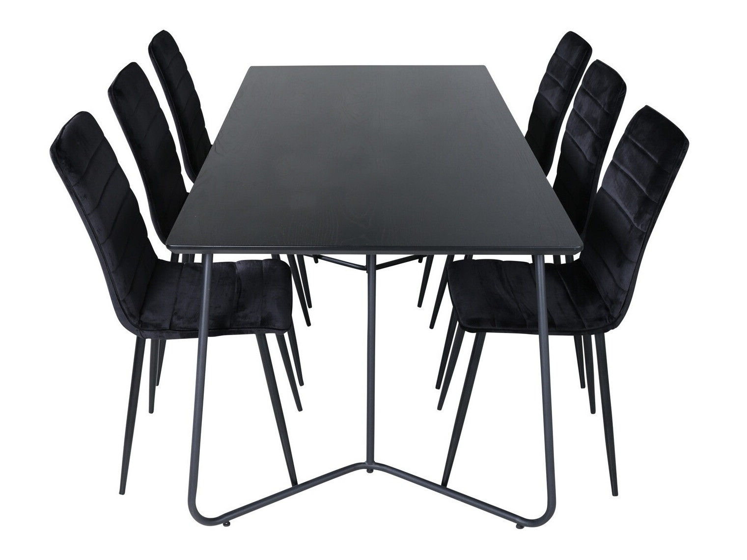 Valgomojo komplektas Dallas 2721 (Juoda)