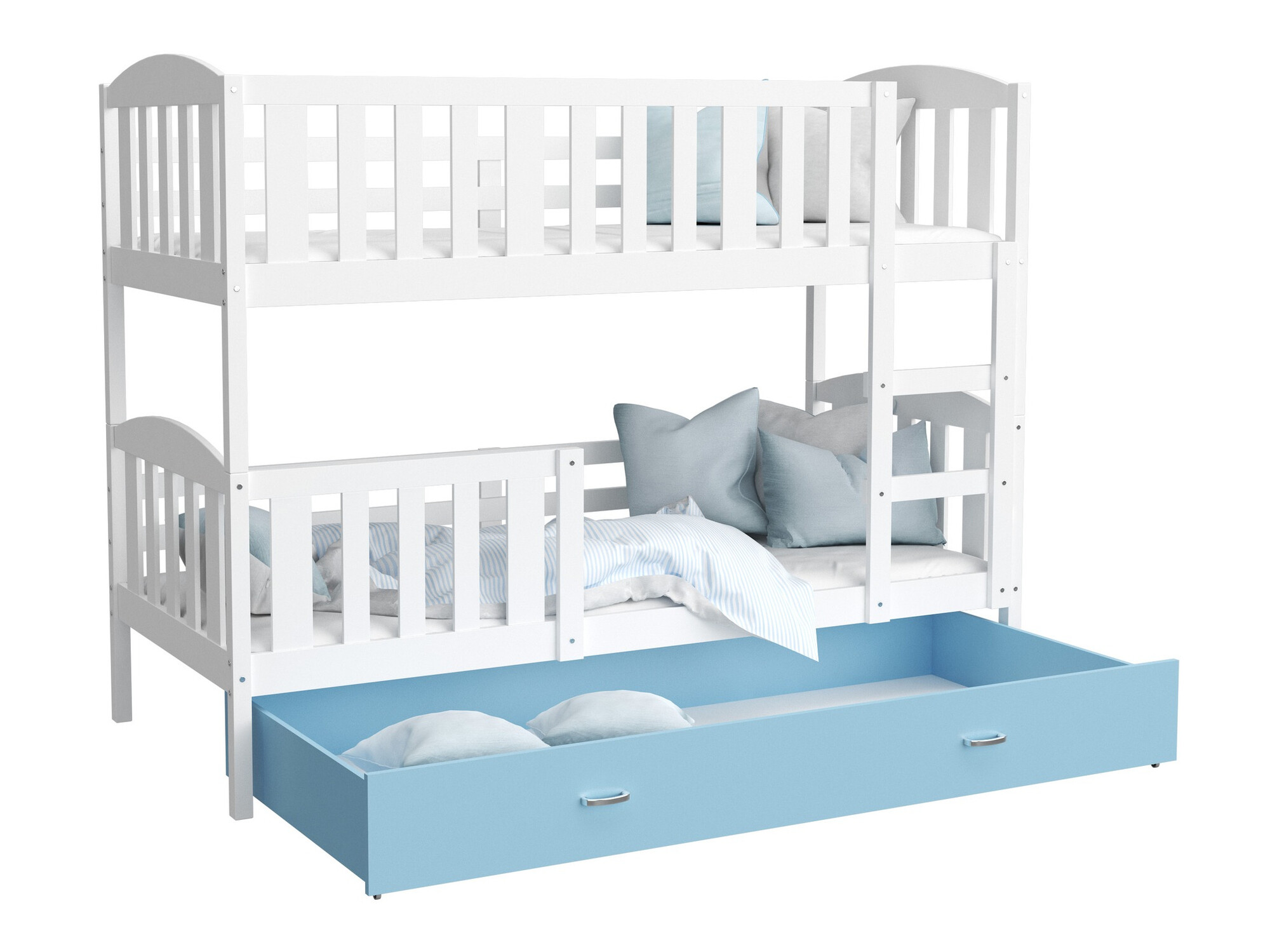 Dviaukštė lova Aurora 104 (Balta)