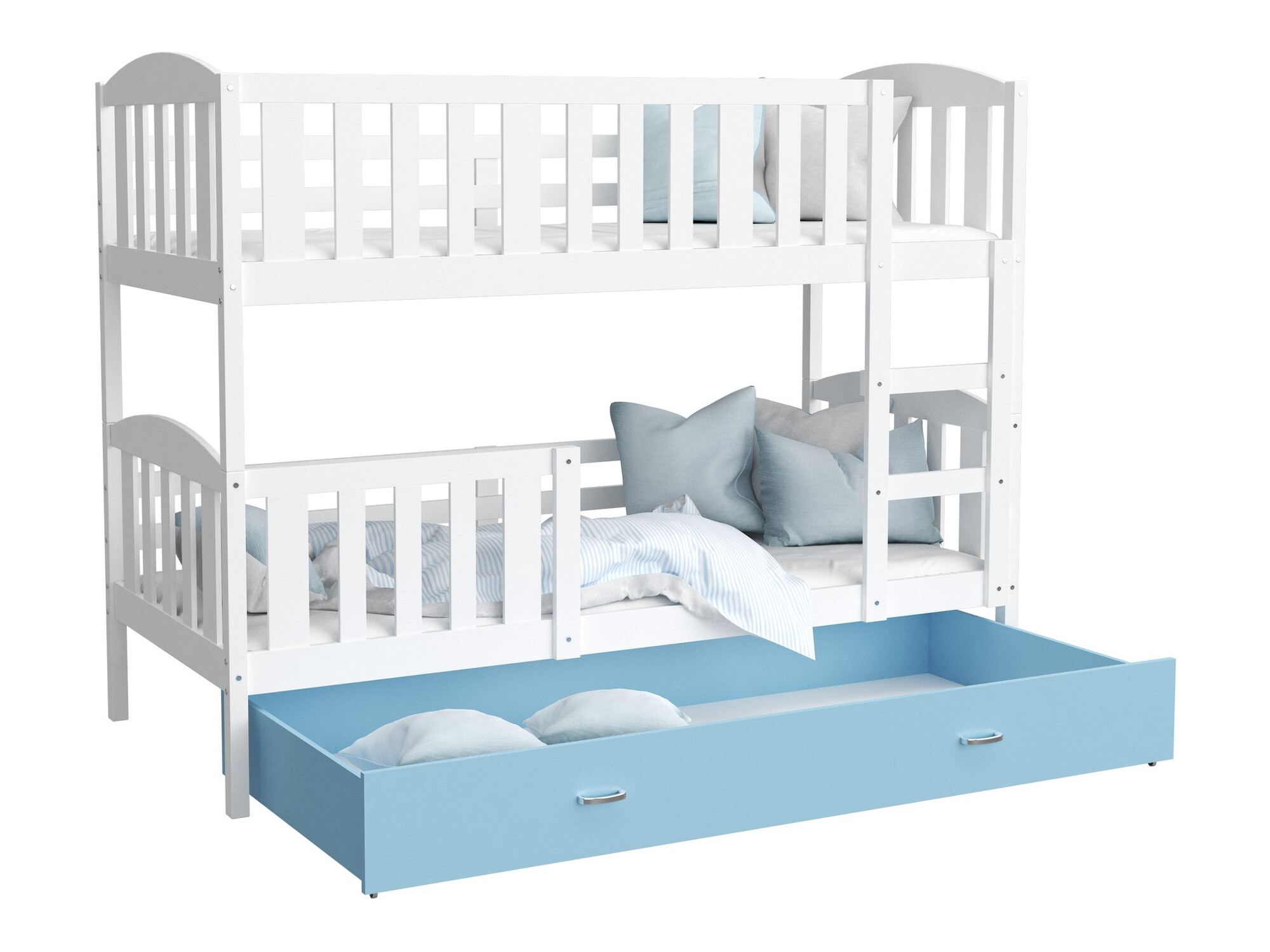 Dviaukštė lova Aurora 107 (Balta)