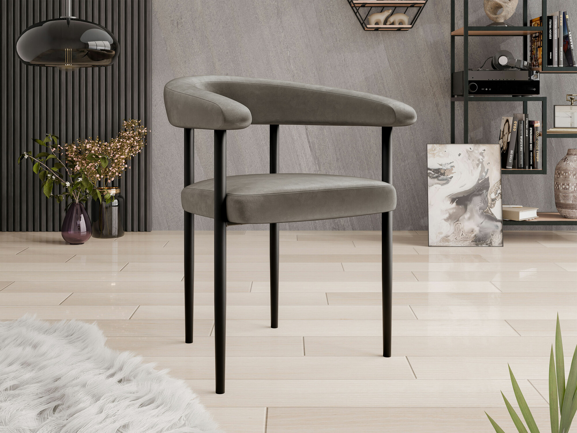 Kėdė Jackson 110 (Juoda + Magic Velvet 2209)