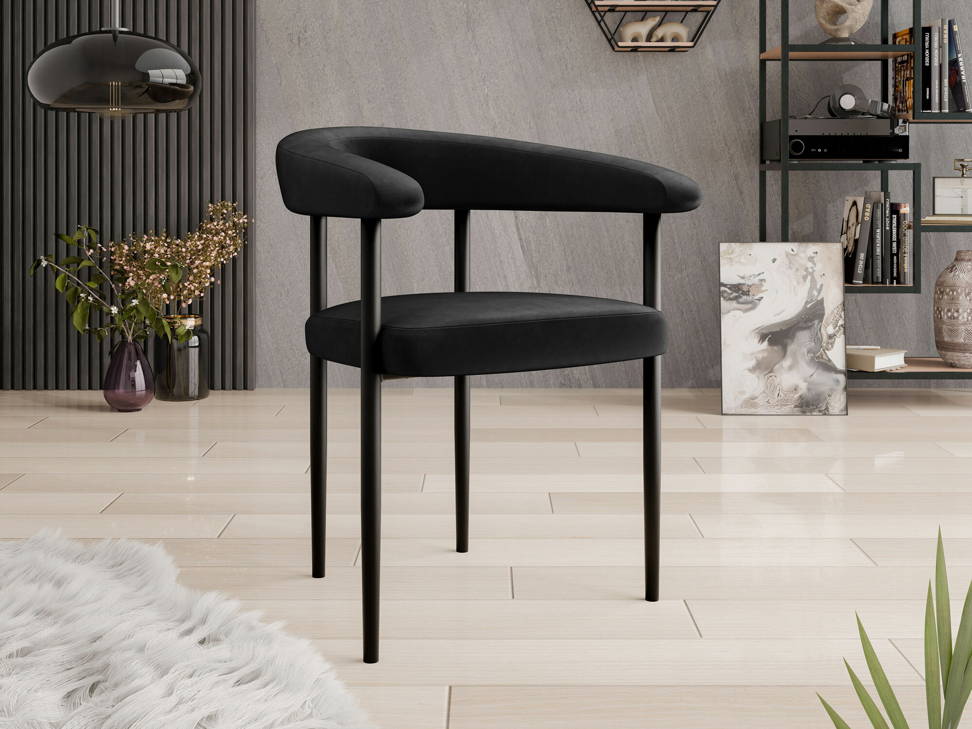 Kėdė Jackson 110 (Juoda + Magic Velvet 2219)