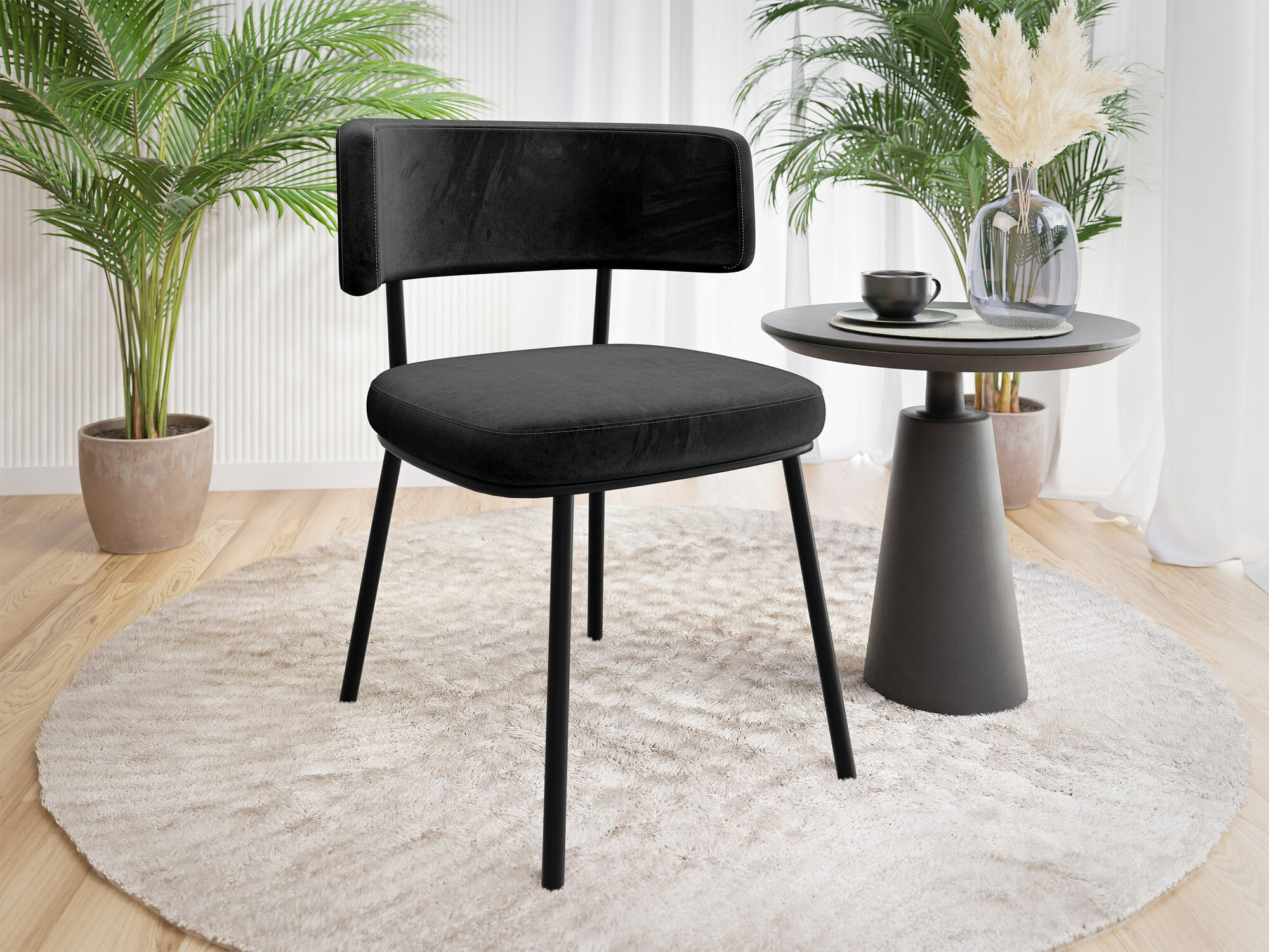 Kėdė Jackson 114 (Juoda + Magic Velvet 2219)