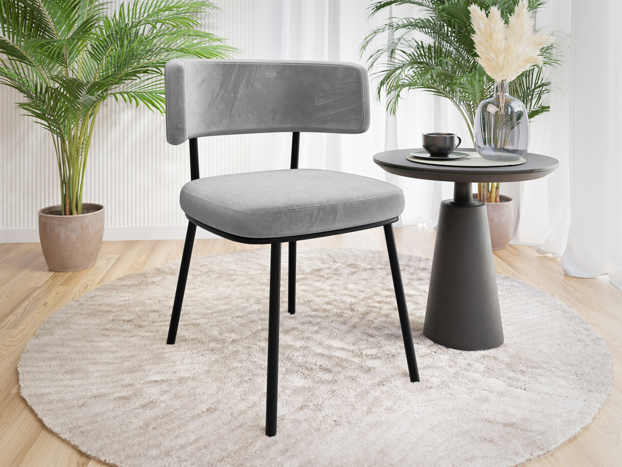 Kėdė Jackson 114 (Juoda + Magic Velvet 2240)