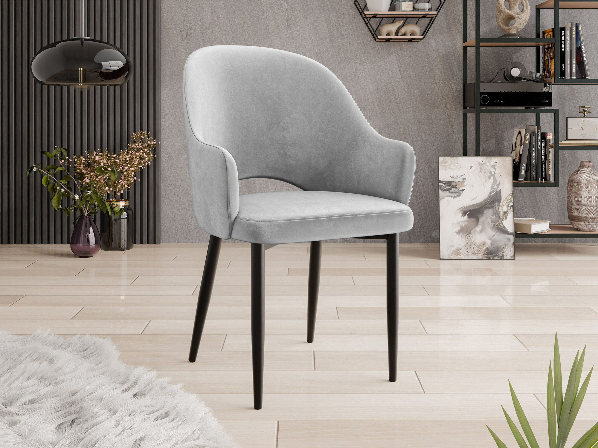 Kėdė Jackson 116 (Juoda + Magic Velvet 2240)