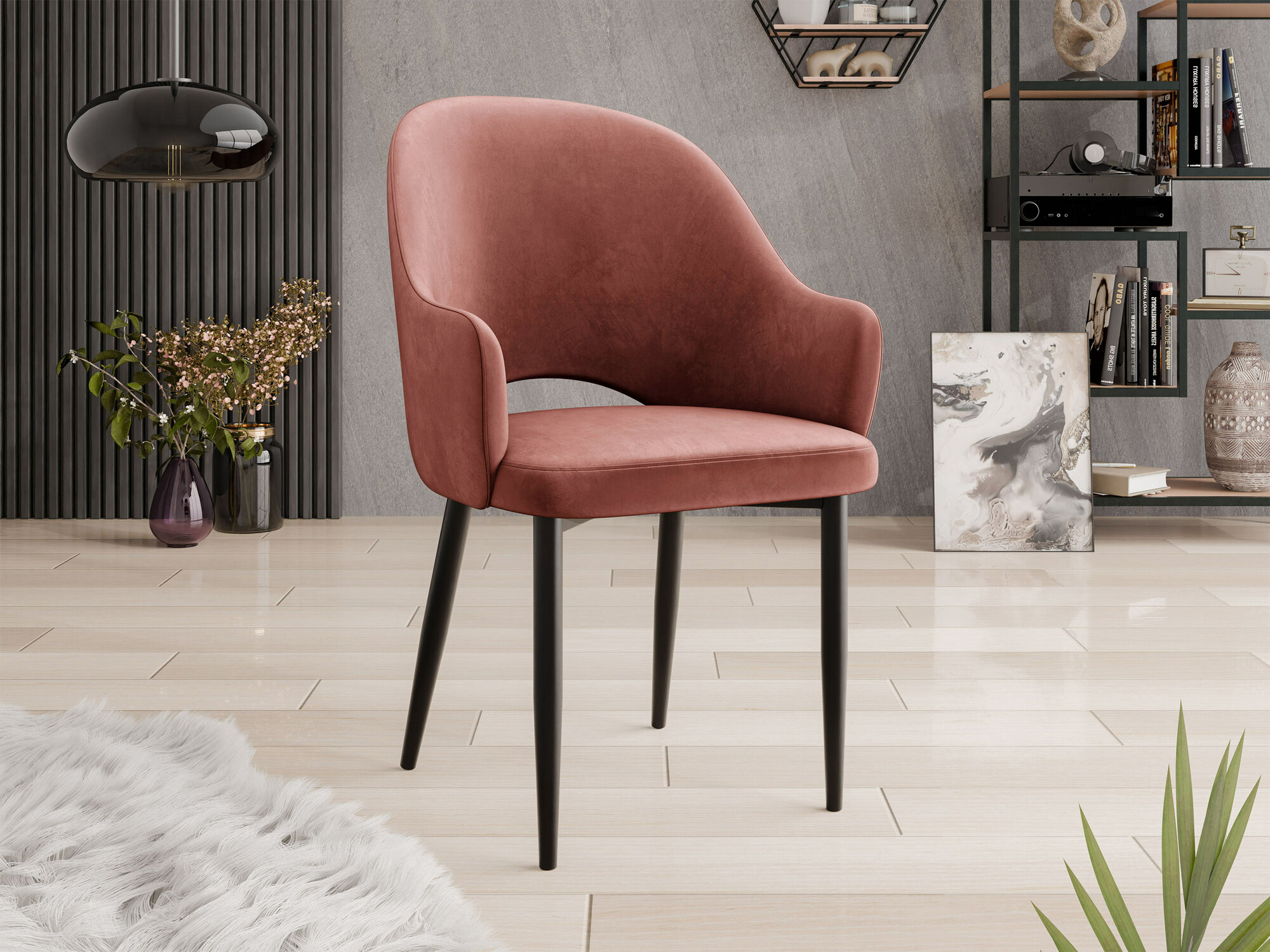 Kėdė Jackson 116 (Juoda + Magic Velvet 2258)