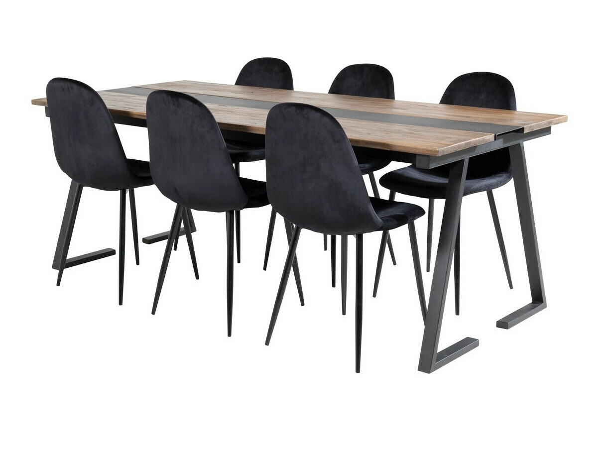 Valgomojo komplektas Dallas 1949 (Juoda)