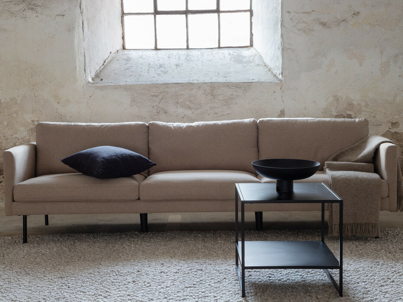 Sofa Fercame 103 (Ruda + Juoda)