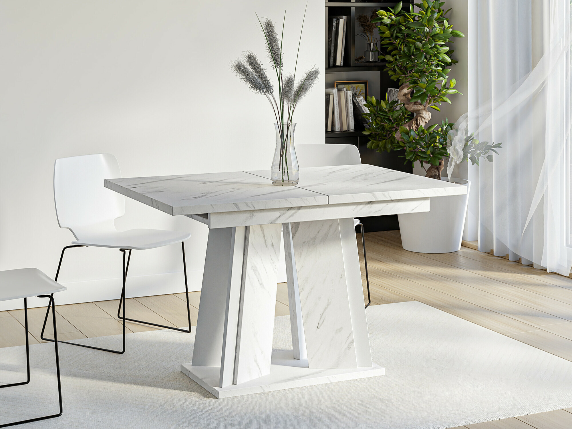 Stalas Goodyear 129 (Baltas marmuras)