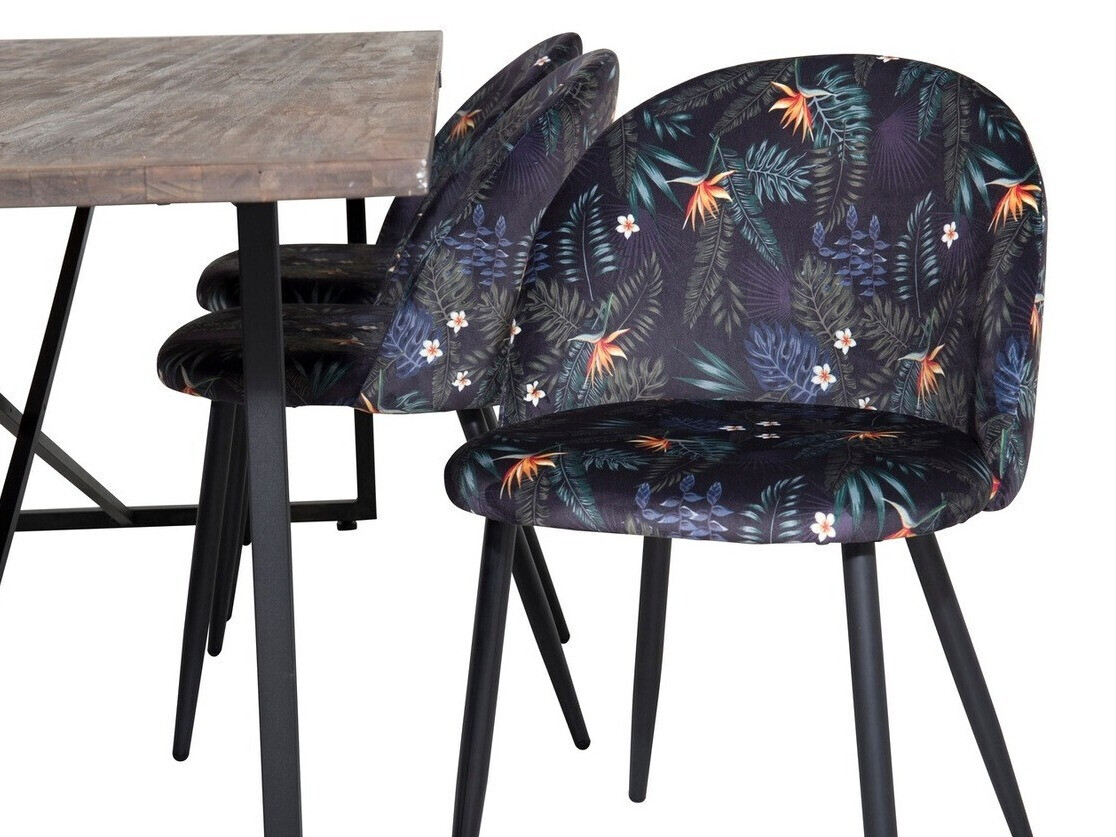 Valgomojo komplektas Dallas 1598 (Gėlių raštas)