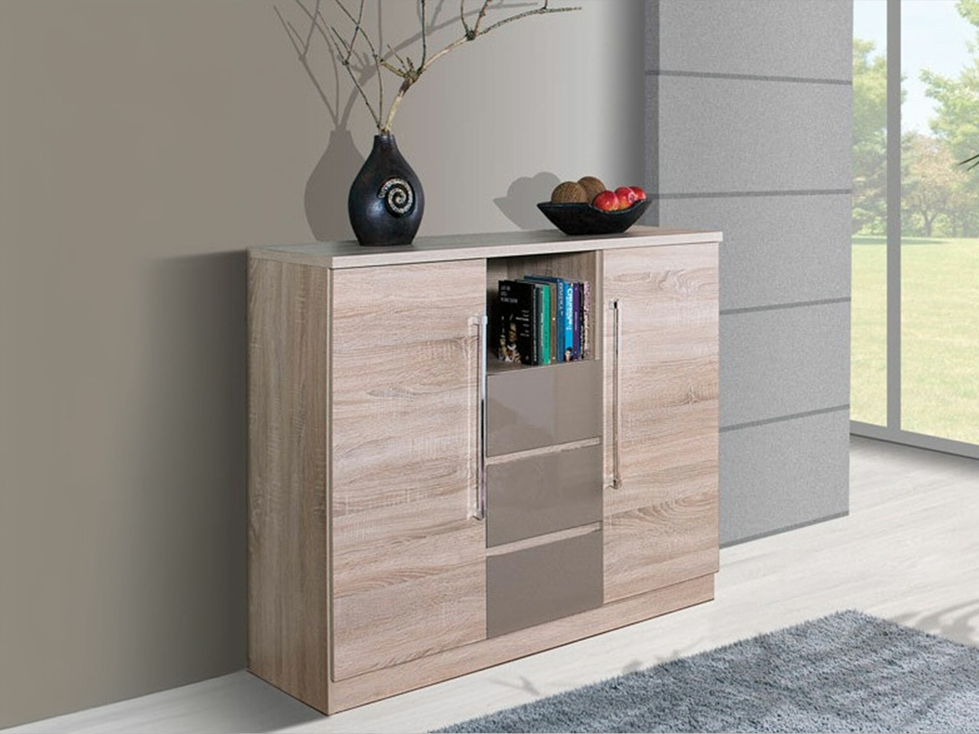 Komoda Reno 102 (Sonomos ąžuolas + Kapučino)