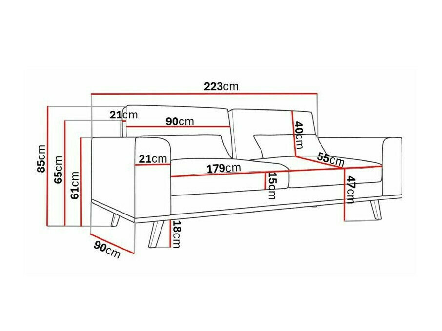 Sofa Floromo 103 (Lincoln 03)