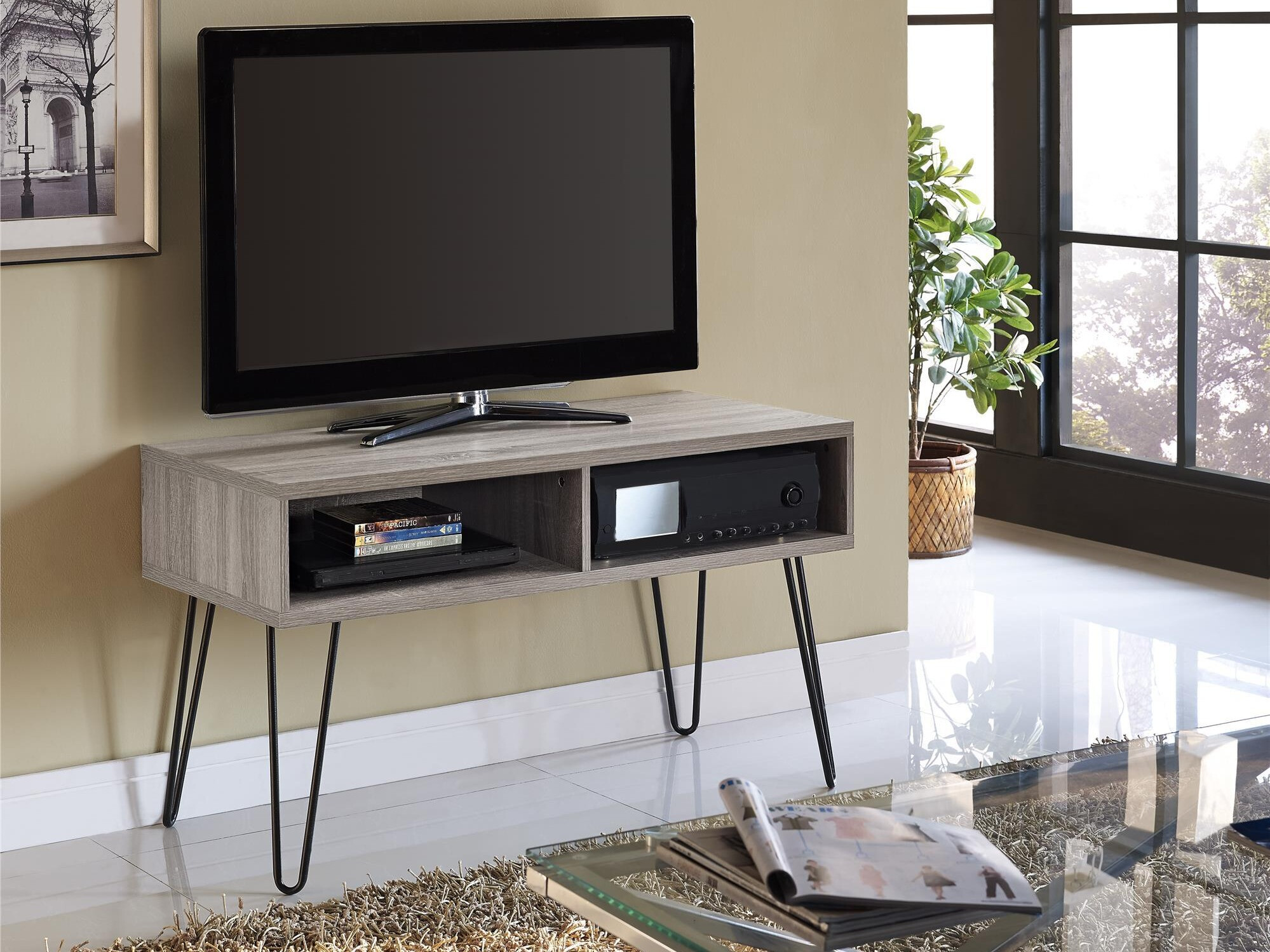 TV staliukas Tulsa 119 (Šviesus ąžuolas)