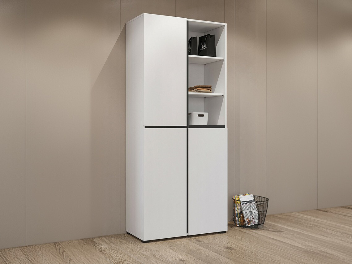 Batų lentyna Alfere 116 (Balta)