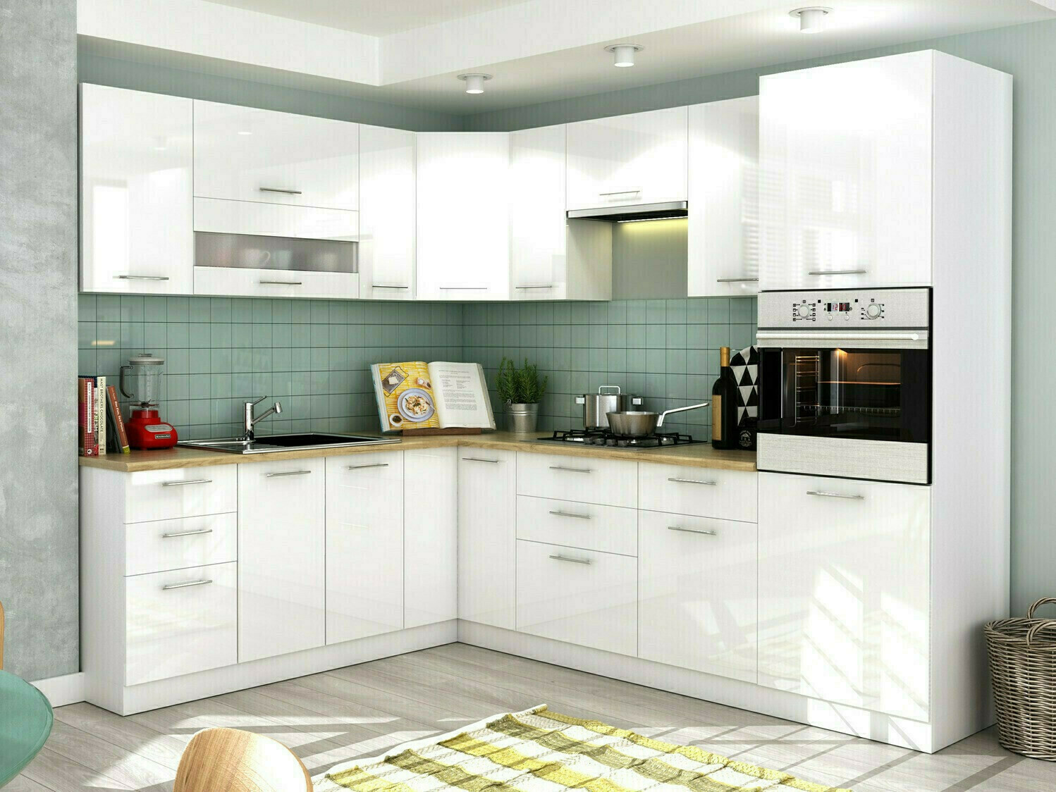 Modulinė pakabinama spintelė Tiffa White 130