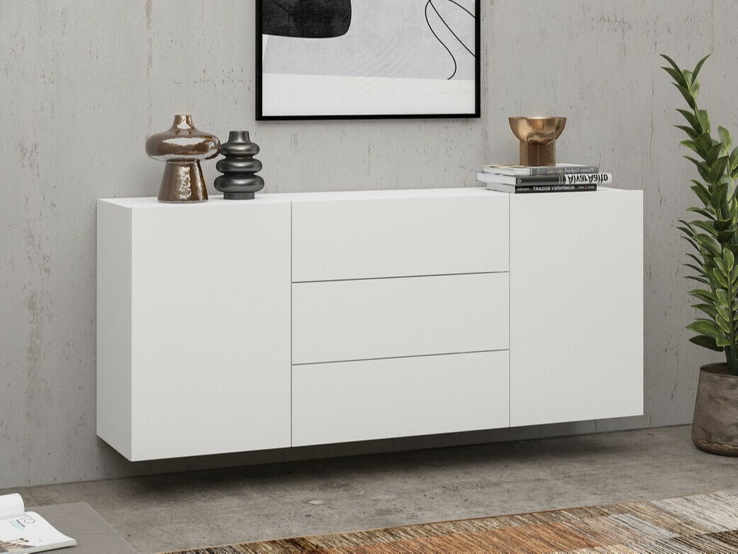 Komoda Revmiru 103 (Balta + Votan ąžuolas)
