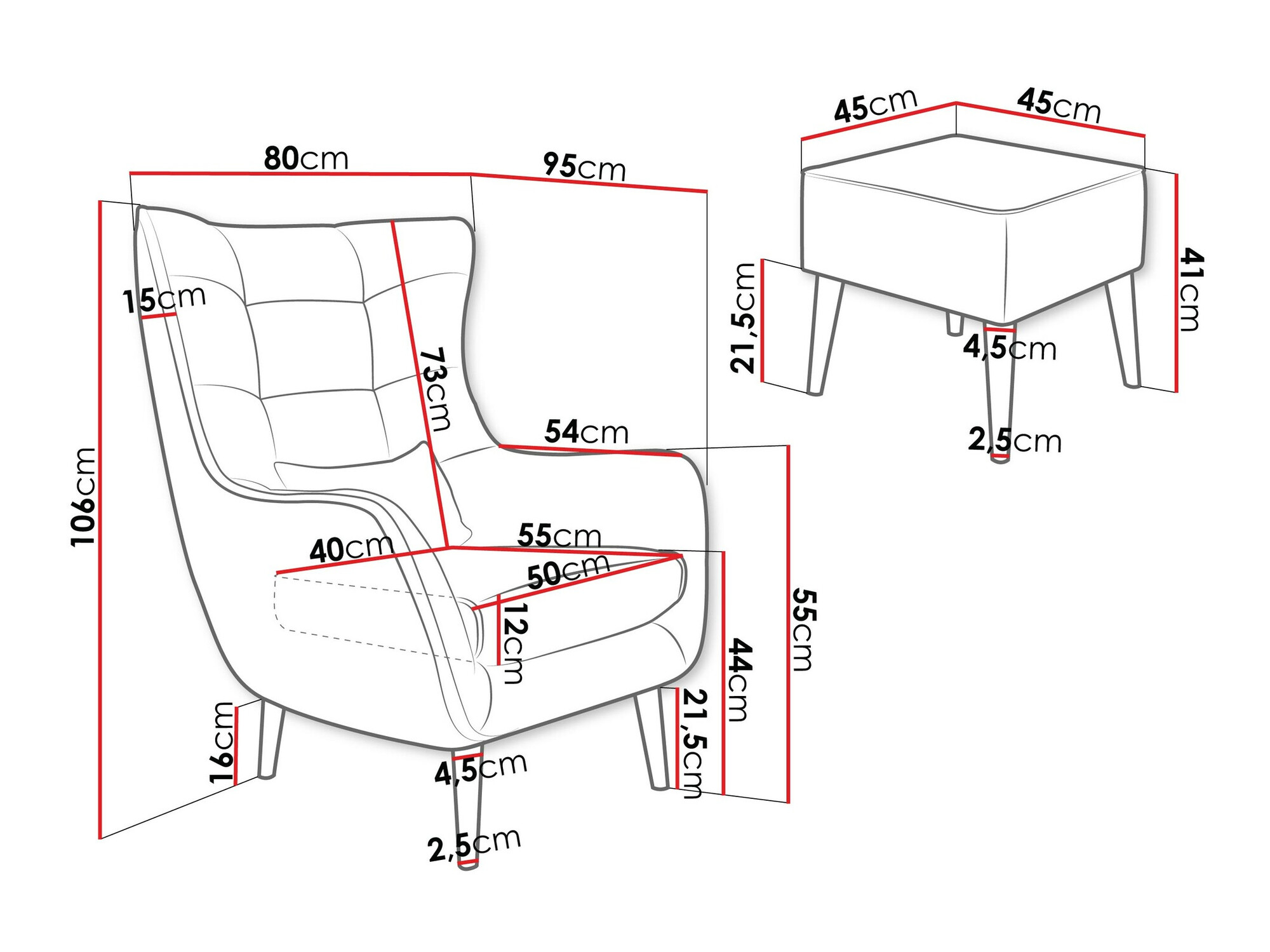 Fotelis Comfivo Ulmus V (Poso 100)