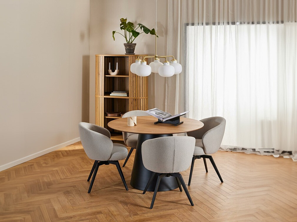 Stalas Norsica 909 (Juoda + Ąžuolas)