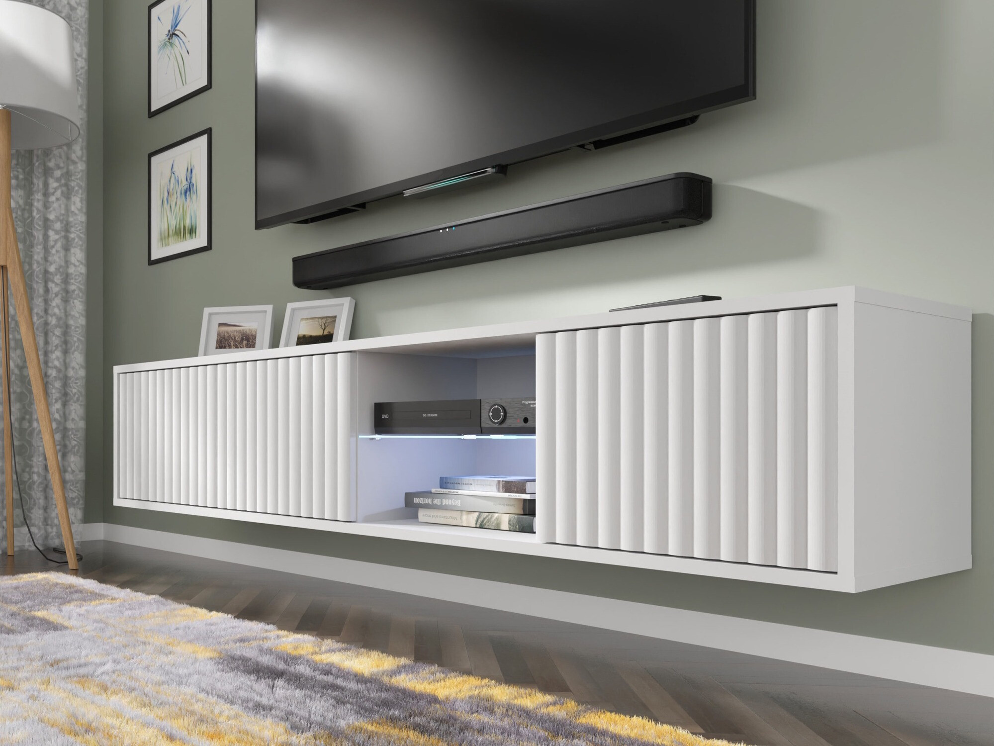 TV staliukas Buffalo 181 (Matinė balta)