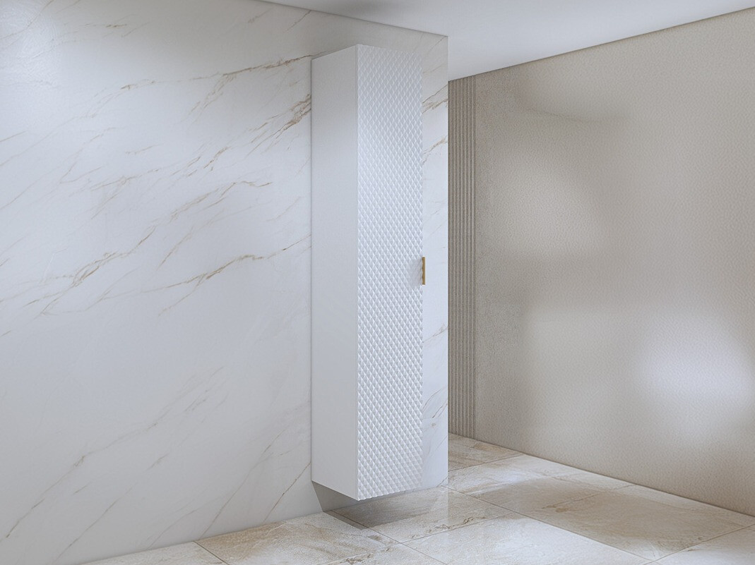 Pakabinama vonios spintelė Liretu 105 (Balta)