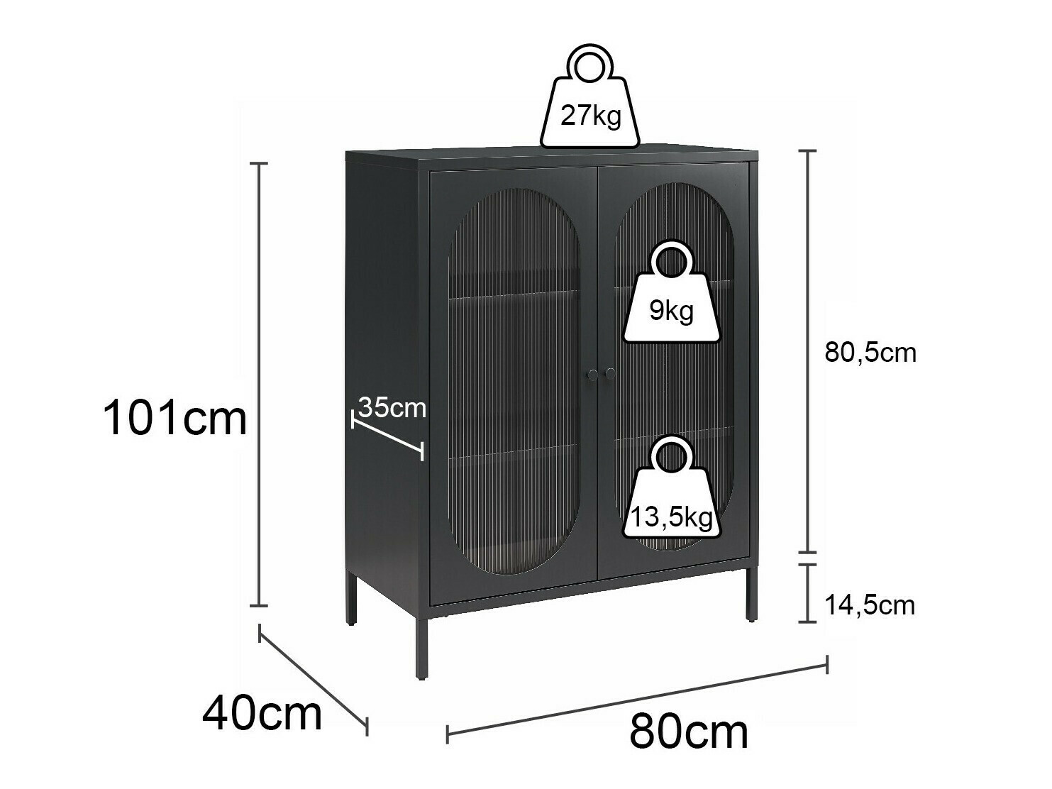 Spintelė Tulsa 653 (Šviesi mėlyna)