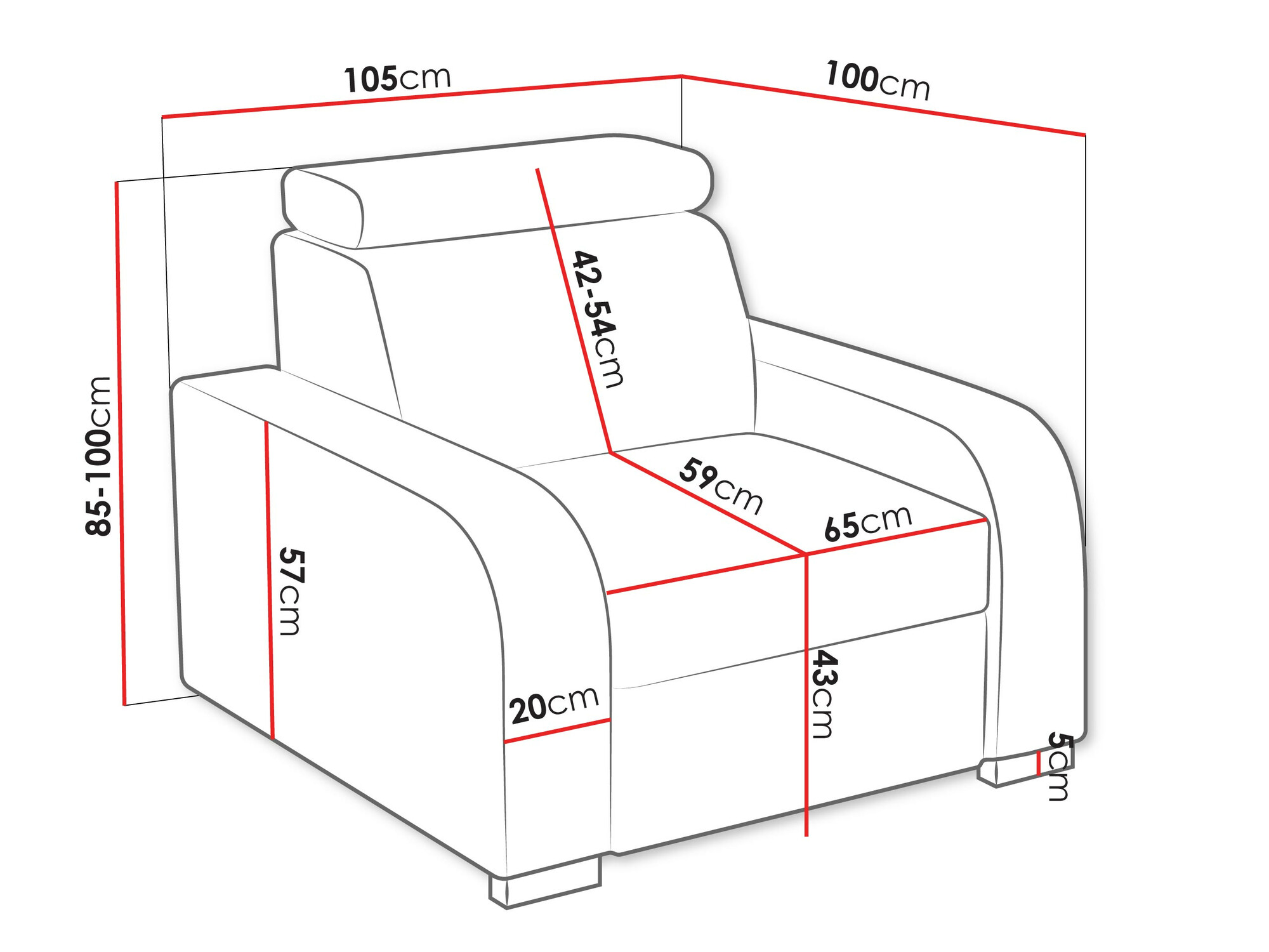 Fotelis Etrcala 104 (Crown 16)