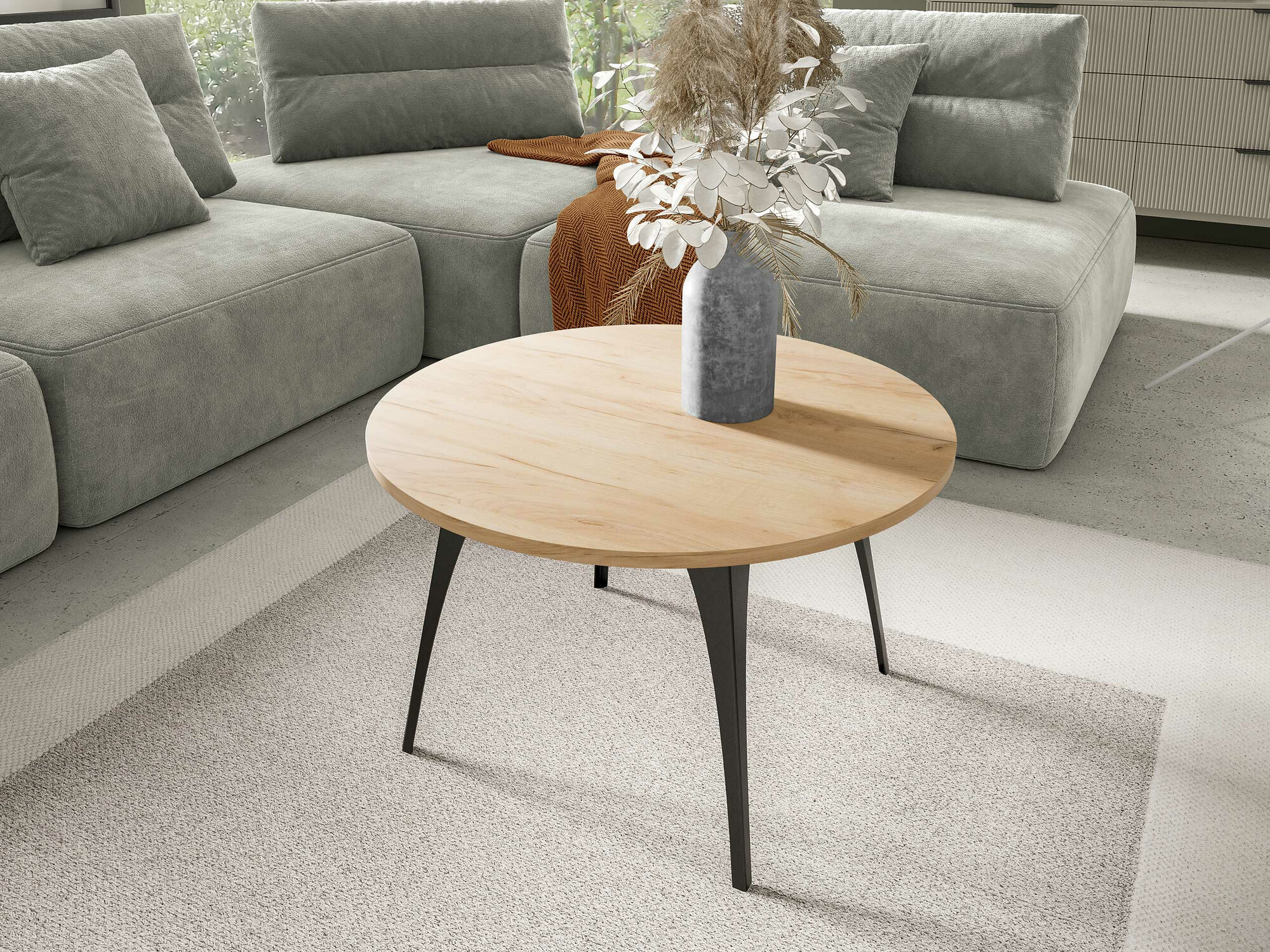 Žurnalinis staliukas Oswego 126 (Craft auksinis ąžuolas)