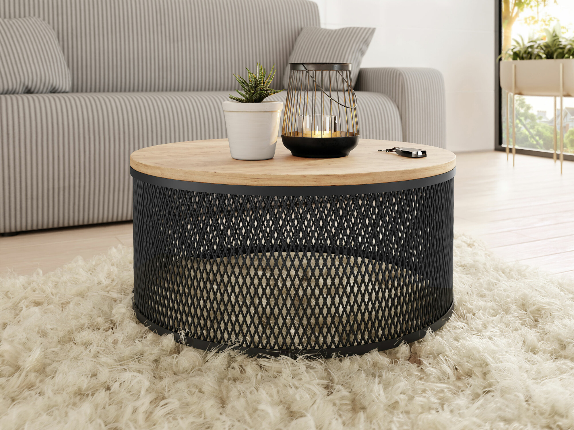 Žurnalinis staliukas Oswego 127 (Craft auksinis ąžuolas)