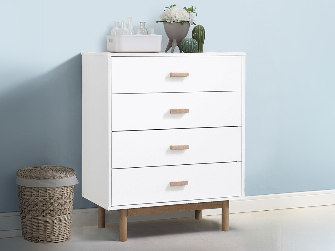 Komoda Nolcalu 103 (Balta + Ąžuolas)