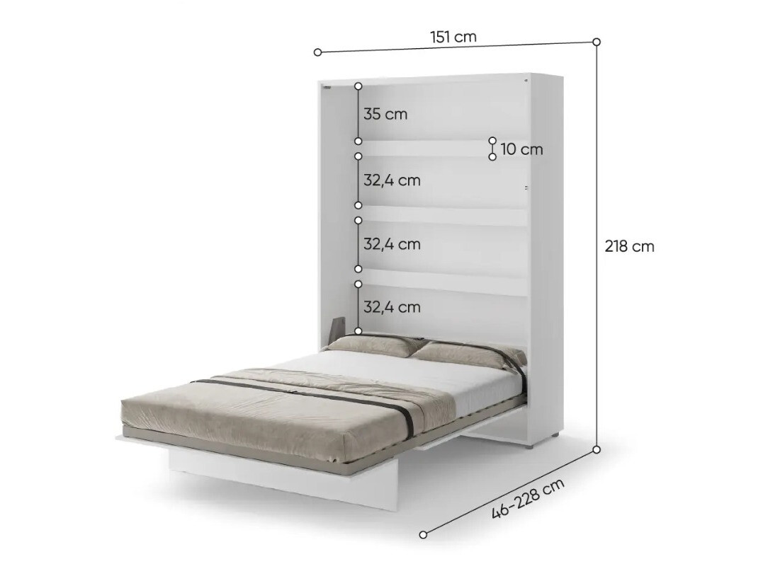 Lova - spinta Concept Pro Lenart Levfere 102 (Balta)
