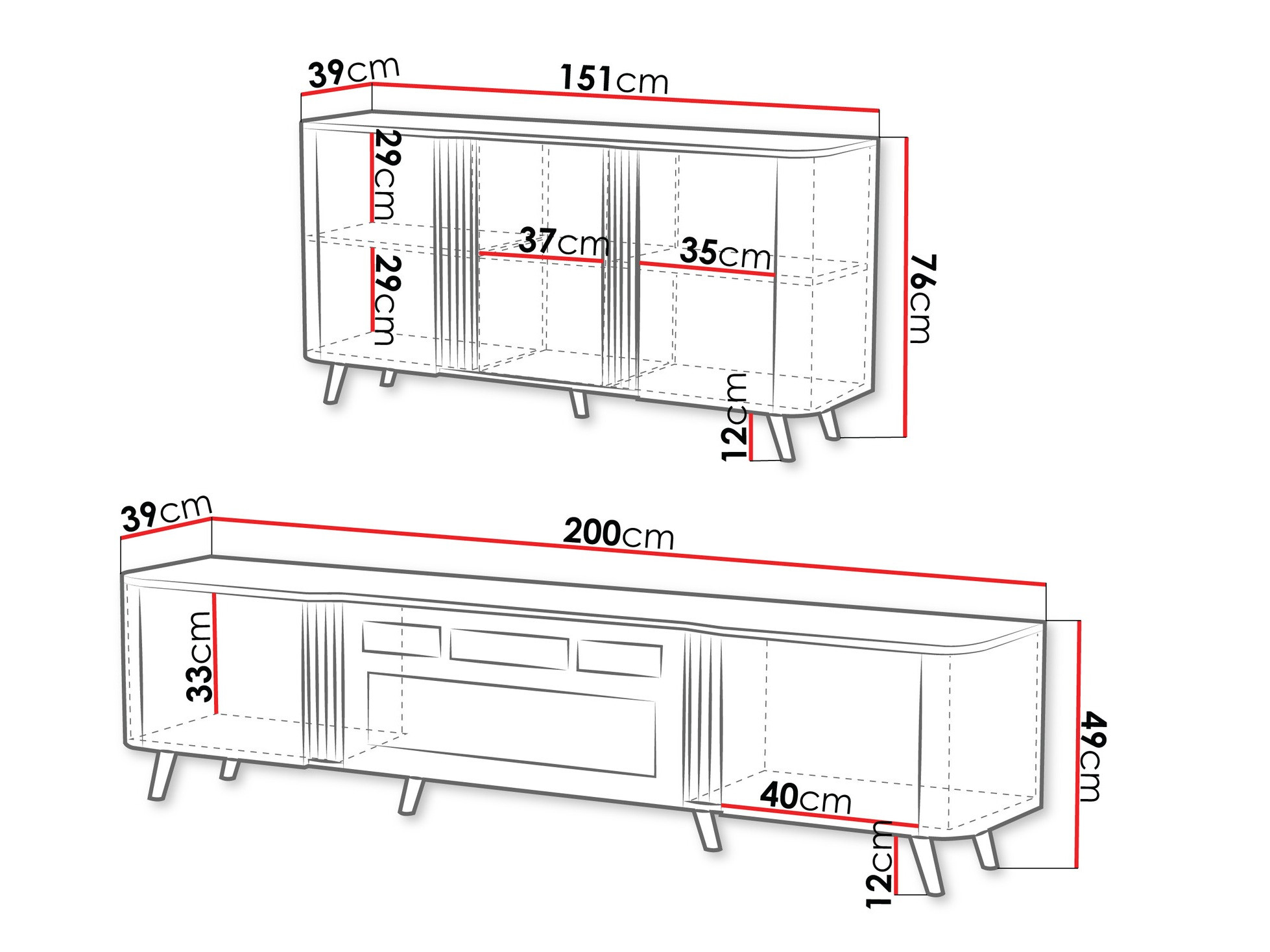 Svetainės komplektas Modus (Kašmyras + Juoda)