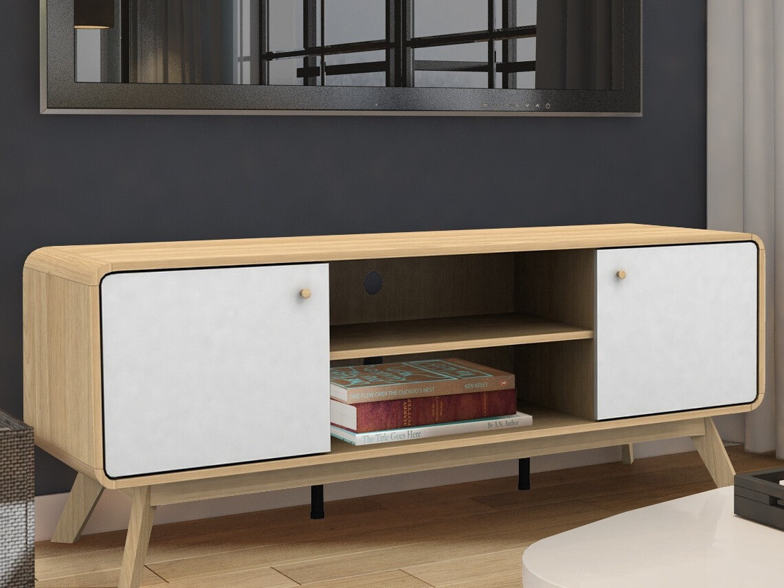 TV staliukas Elbtena 107 (Ąžuolas + Balta)