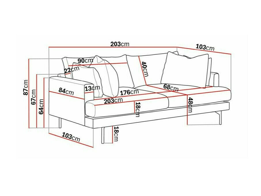 Sofa Ophliva 100 (Fjord 79)