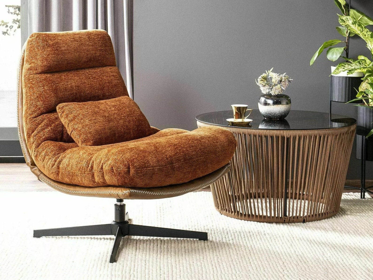 Fotelis Detroit 508 (Tamsi oranžinė)