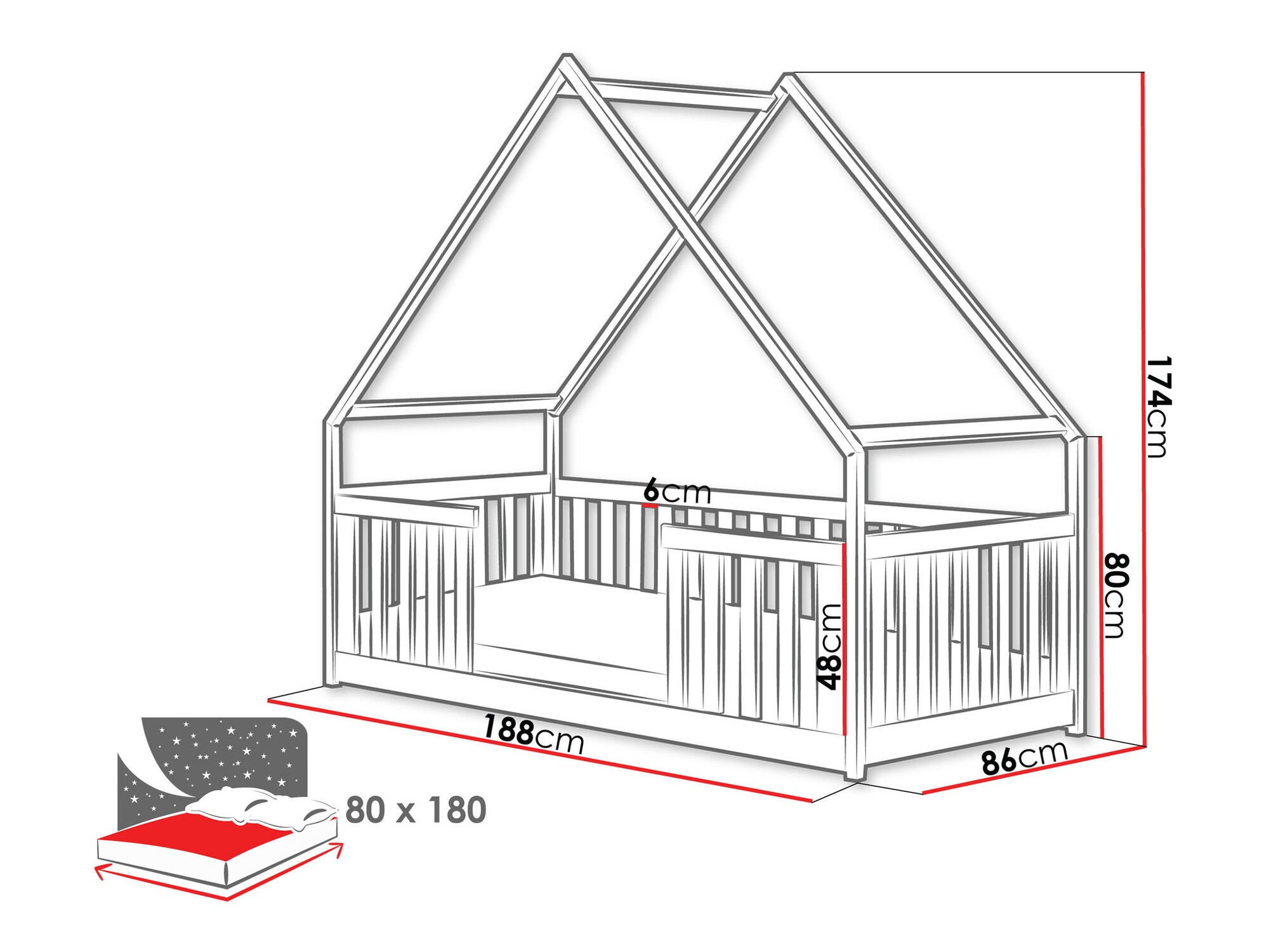 Lova Vista 114 (Pušis)
