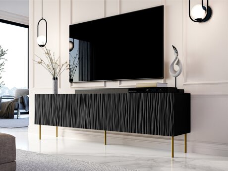TV staliukas Lorelbo 103 (Juoda + Auksinė)