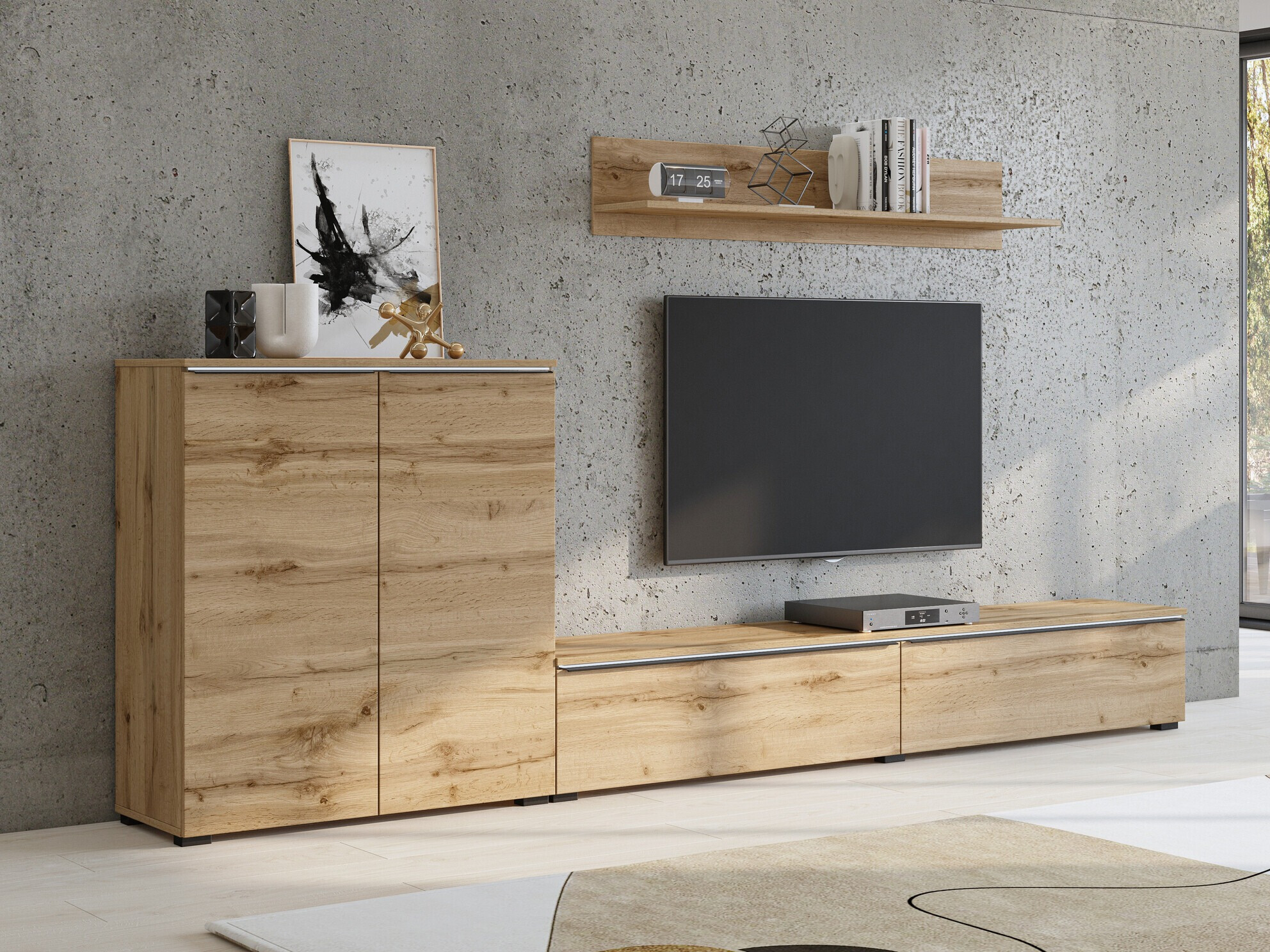 Svetainės komplektas Austin 365 (Votan ąžuolas)