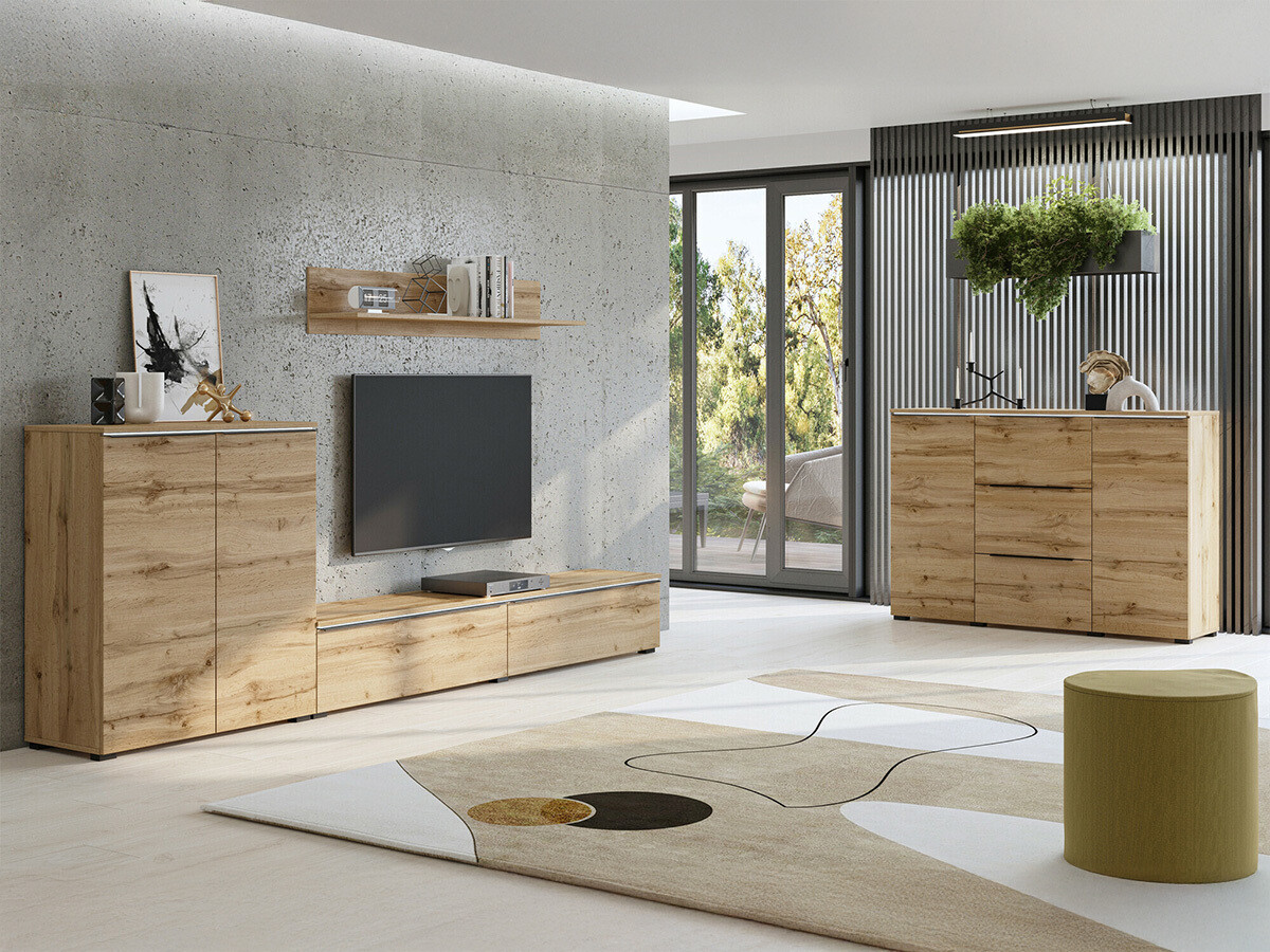 Svetainės komplektas Austin 365 (Votan ąžuolas)